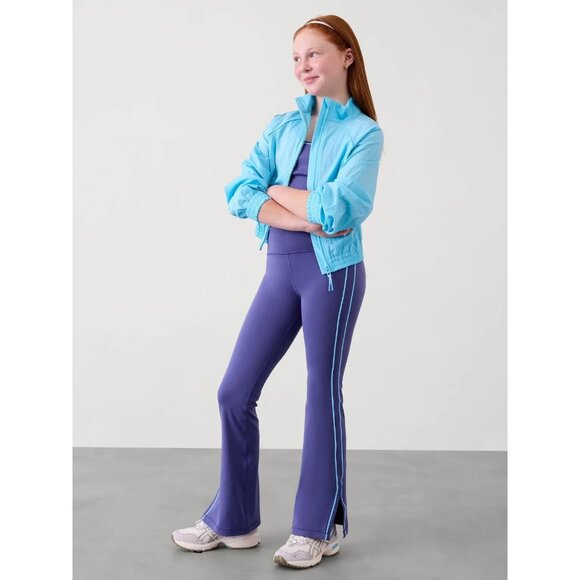 Athleta Girl XL High Rise Chit Chat Split Flare Pant Size XL/14 Blue/Purple - Picture 1 of 4